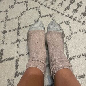 Well worn thick pink Socks
